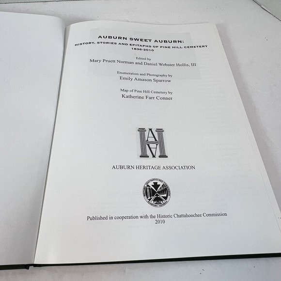 Auburn Sweet Auburn: History, Stories and Epitaphs of Pine Hill Cemetery Book - Picture 5 of 8